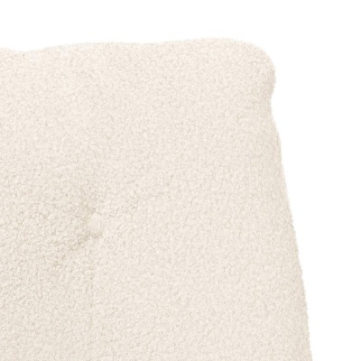 tecido branco felpudo com textura bouclê