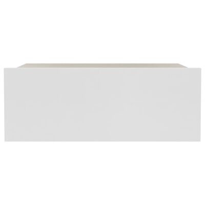 Móvel suspenso branco com gaveta larga