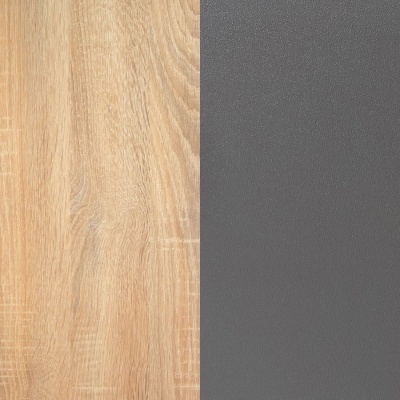 Textura de madeira clara ao lado de superfície cinza escura lisa