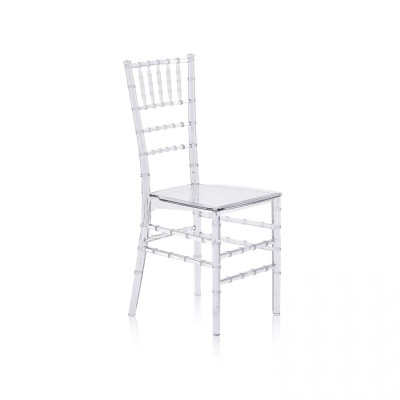 Cadeira transparente de plástico estilo Tiffany