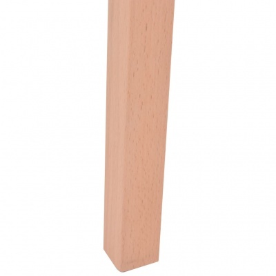 Pé de móvel em madeira clara com textura lisa