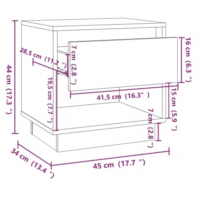 Desenho técnico de móvel branco com dimensões detalhadas