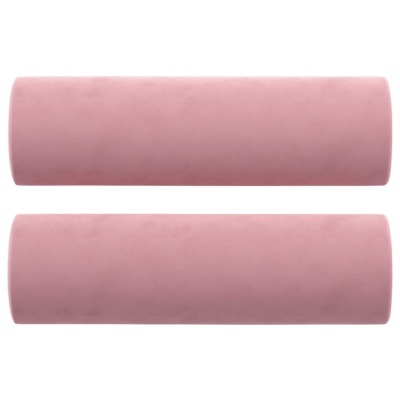 Dois rolos cilíndricos cor-de-rosa com superfície lisa