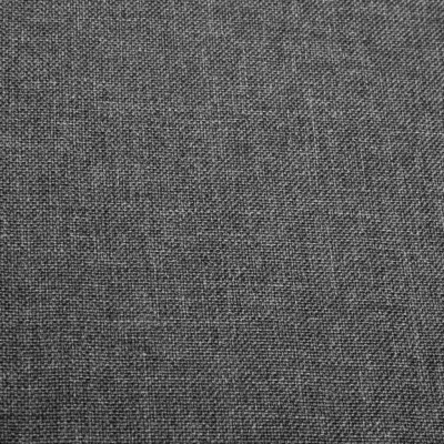 Tecido cinzento com padrão de trama fina e textura rugosa