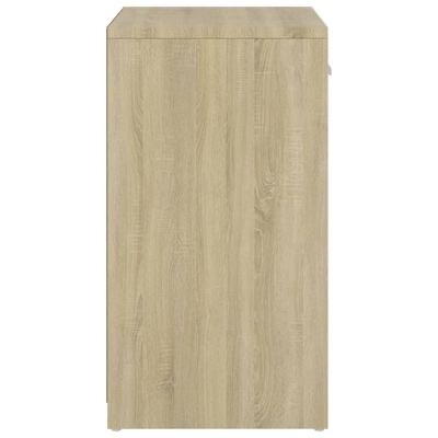 Armário alto de madeira clara com textura de veios