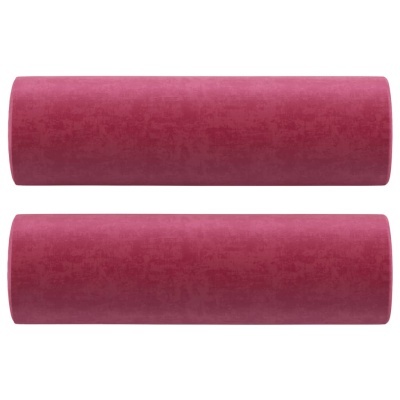 Rolos cilíndricos cor de vinho para yoga ou fitness