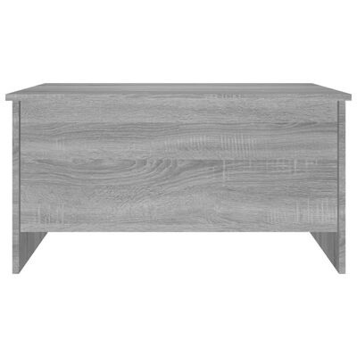 Mesa de escritório retangular cinza claro com textura de madeira