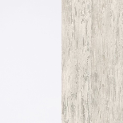 Superfície branca lisa à esquerda e textura de madeira cinza claro à direita