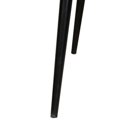 Pé de móvel em madeira preta com borracha na extremidade