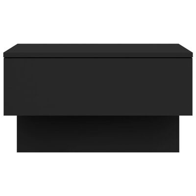 Móvel baixo preto com duas secções rectangulares distintas