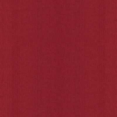 Tecido vermelho sólido com textura de algodão ou linho