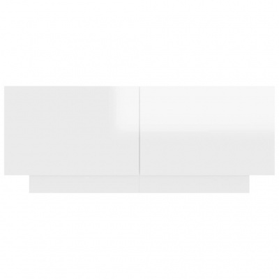 Móvel de sala branco com duas portas e base rectangular