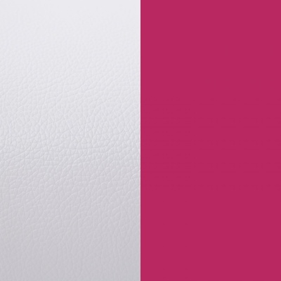 Superfície branca texturizada à esquerda e cor rosa vermelha sólida à direita