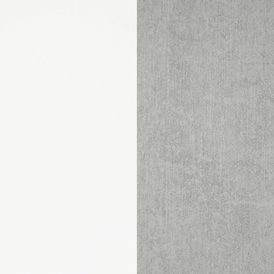 Superfície branca lisa ao lado de superfície cinzenta texturada