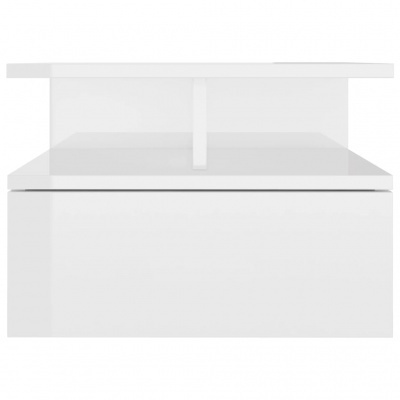 Móvel de casa de banho branco lacado com gaveta e prateleira superior