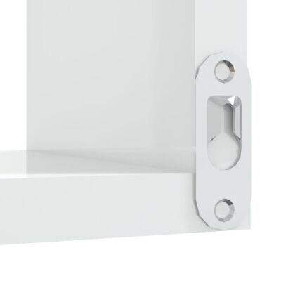 Fecho magnético metálico branco em móvel branco