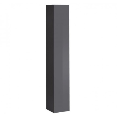 Coluna decorativa alta cinza escuro