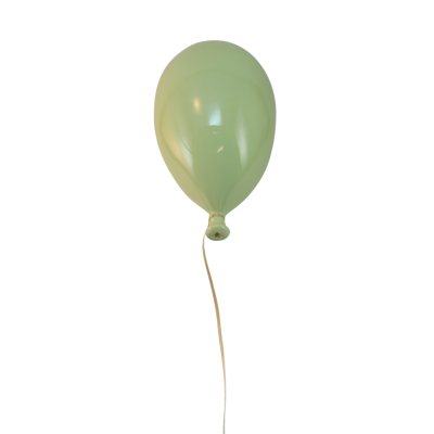 Balão verde claro de látex com corda