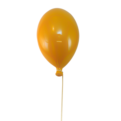 Balão amarelo vazio pendurado