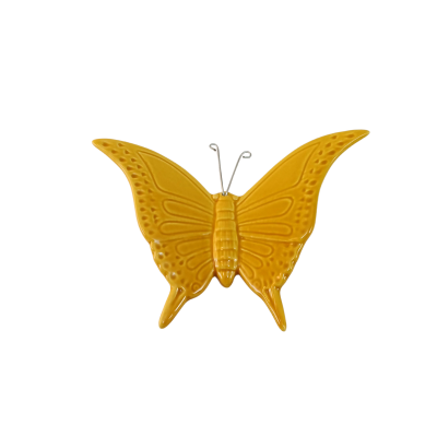 Borboleta decorativa amarela