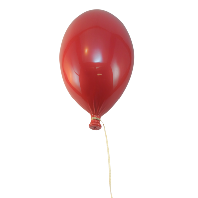 Balao vermelho de latex com cordao