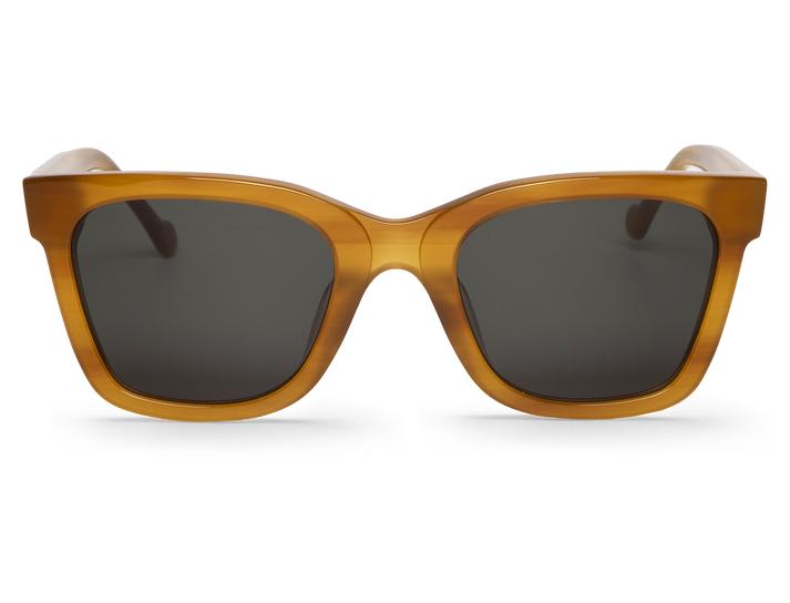 Óculos de sol castanhos com lentes escuras