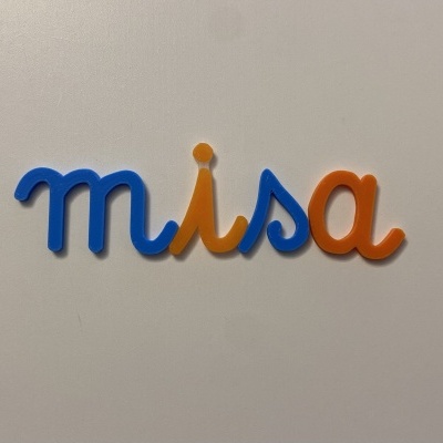 Letras coloridas formando a palavra misa