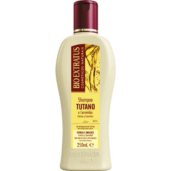 Frasco de shampoo BIO EXTRATUS Tutano e Ceramidas 250ml
