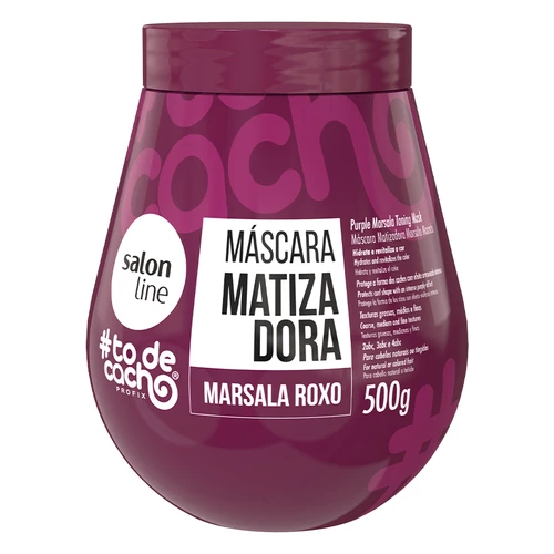 Máscara matizadora marsala roxo Salon Line 500g