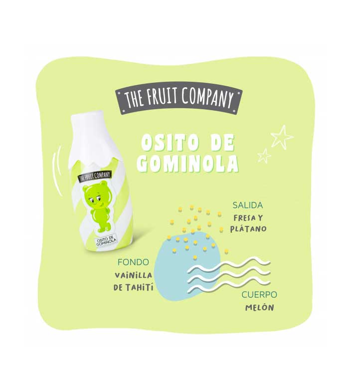 Embala com produto The Fruit Company Osito de Gominola em verde e branco