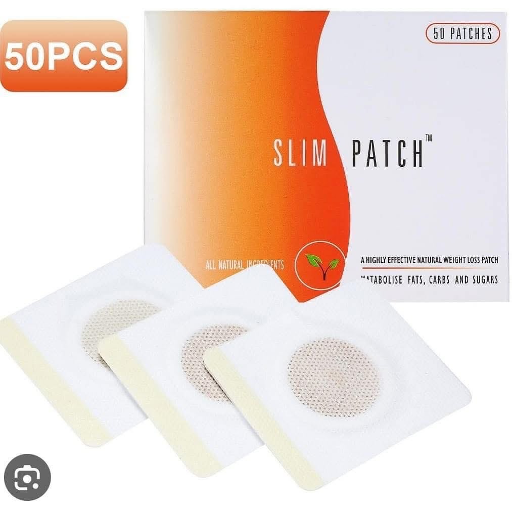 Caixa de patches SLIM PATCH com 50 unidades e três patches expostos