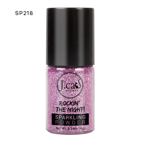 Frasco de pó brilhante cor-de-rosa J.cat Beauty