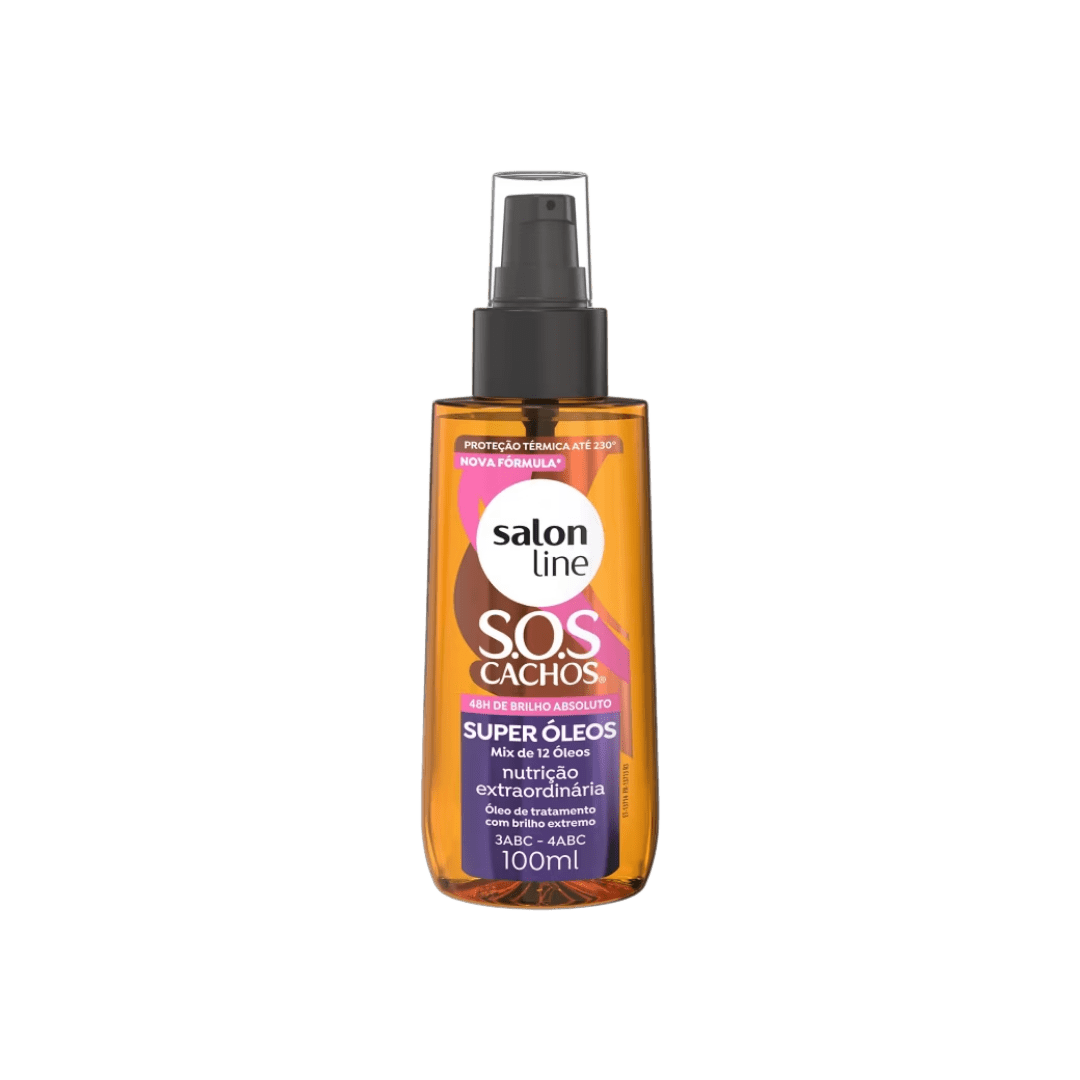 Frasco do produto Salon Line S.O.S Cachos Super Óleos 100ml