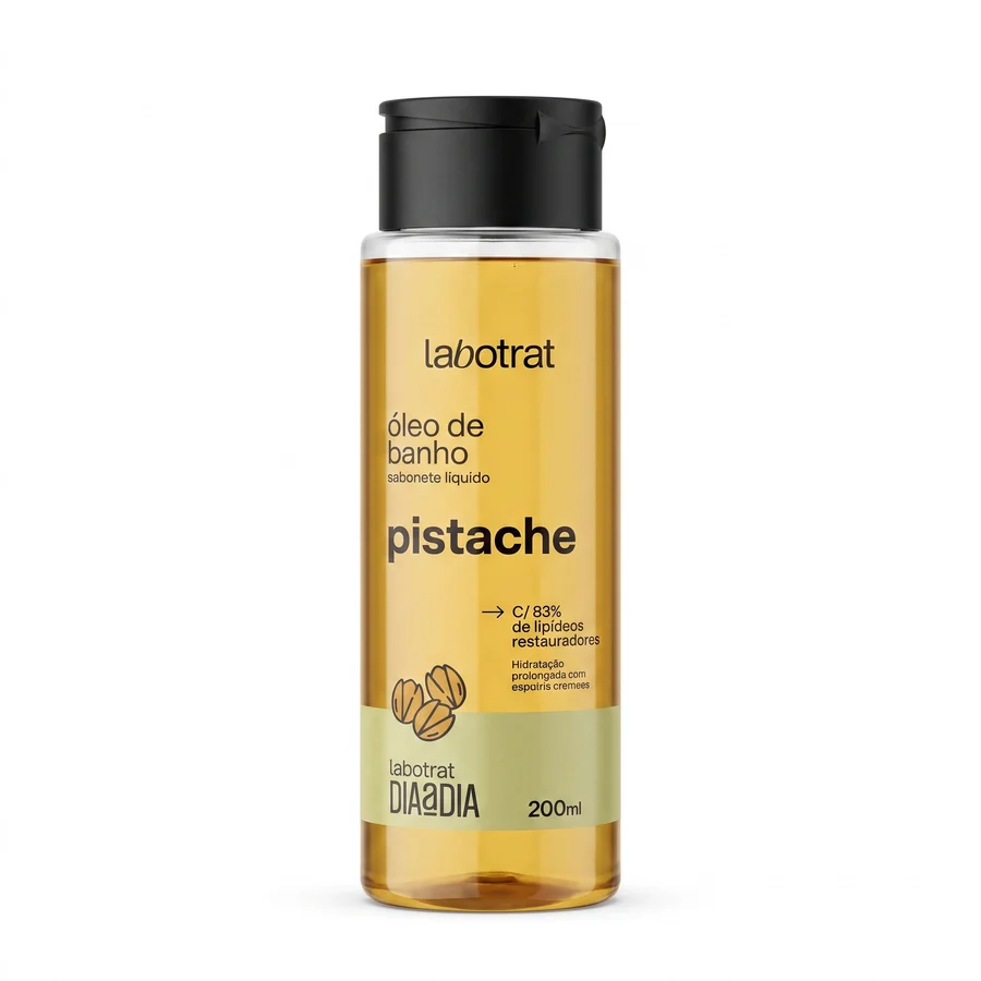 Frasco de óleo de banho labotrat pistache 200ml