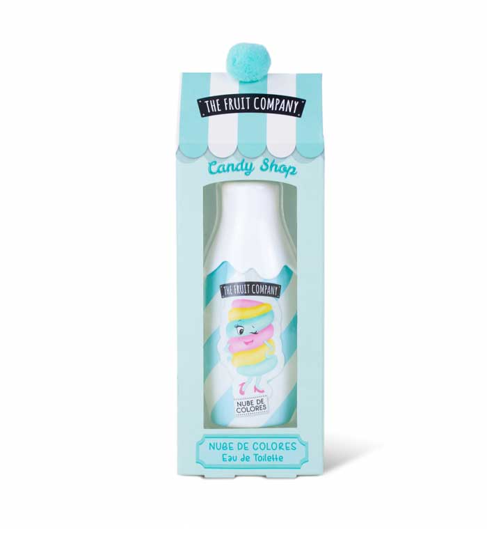 Perfume Nube de Colores da THE FRUIT COMPANY em embalagem azul claro e branca