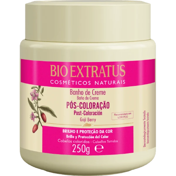 Pote creme capilar Bio Extratus Pós-Coloração Goji Berry 250g