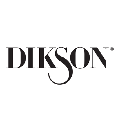 Logotipo da marca DIKSON em preto sobre fundo branco
