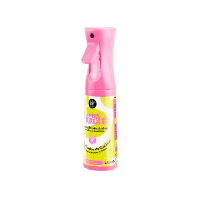 Garrafa de spray rosa com rótulo amarelo e rosa para odorizador de calçado