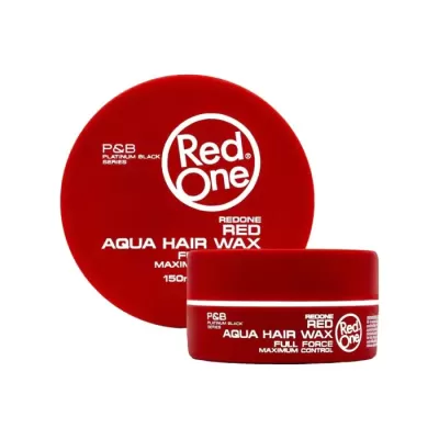 Vaso vermelho de cera capilar Aqua Hair Wax Red One