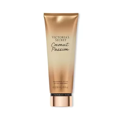 Loção perfumada Victorias Secret Coconut Passion em tubo dourado