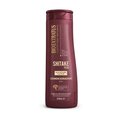 Frasco de condicionador Bio Extratus Shitake Plus 350mL
