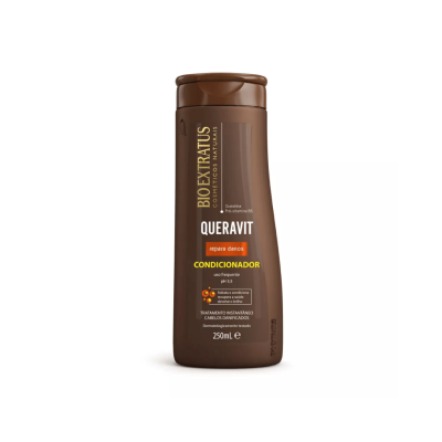 Frasco castanho de condicionador Bio Extratus Queravit 250mL