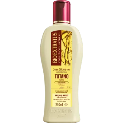 Frasco de creme silicone Bio Extratus com Tutano 250ml com tampa vermelha