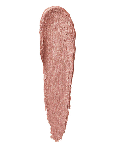 Textura de batom ou sombra metalizada rosa champanhe