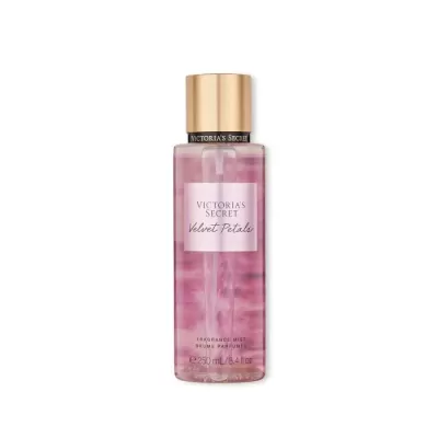 Frasco de névoa perfumada rosa Victorias Secret com tampa dourada