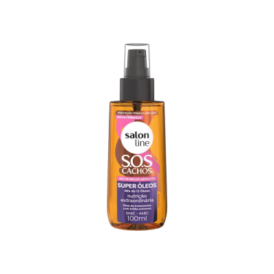 Frasco do produto Salon Line S.O.S Cachos Super Óleos 100ml