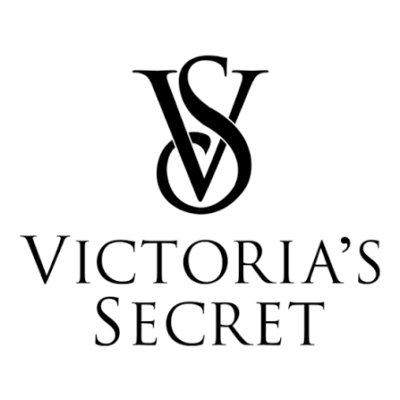 Logótipo da Victorias Secret em preto num fundo branco