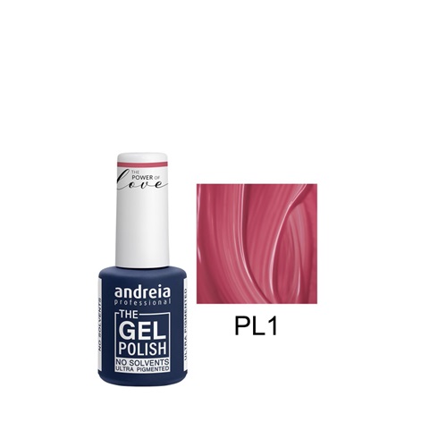 Verniz The Gel Polish True Pure Andreia 10.5ml - PL1 Esmalte de gel andreia professional The Gel Polish cor PL1 rosa