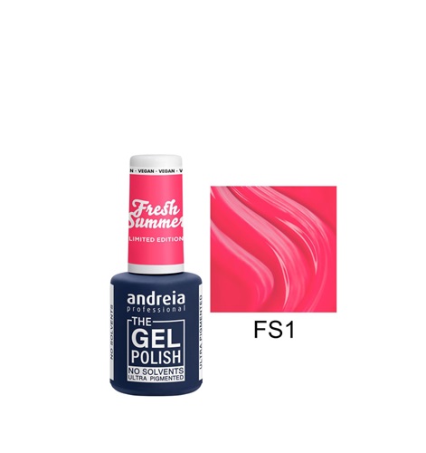 Verniz The Gel Polish True Pure Andreia 10.5ml - FS1 Esmalte de verniz gel Andreia Professional rosa FS1