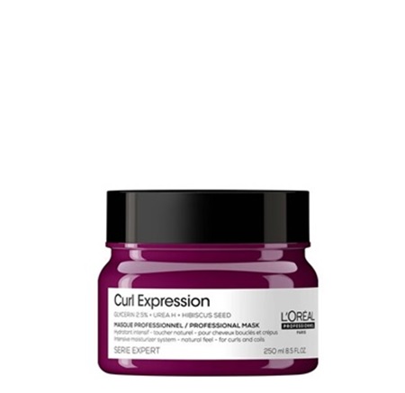 Máscara Curl Expression Loreal Serie Expert 250ml Máscara profissional para cabelo Curl Expression da L'Oréal 250 ml roxa e preta